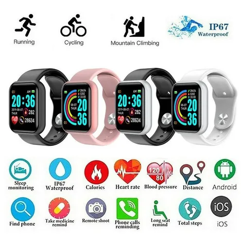 Reloj Inteligente Y68-d20 Pro Control Presión/ritmo Cardiaco Color De La Caja Colores | MercadoLibre