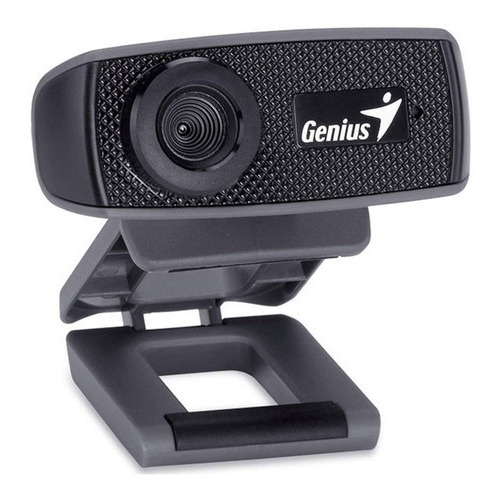 Webcam Camara Genius 1000x - 720p Microfono Teletrabajo Flex Color Negro