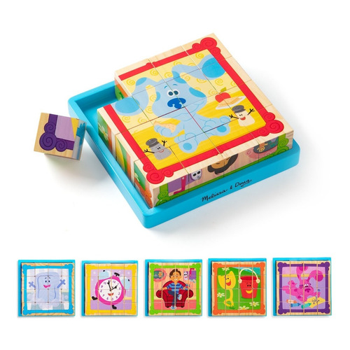 Rompecabezas Cubo En Madera - Pistas De Blue, Melissa & Doug