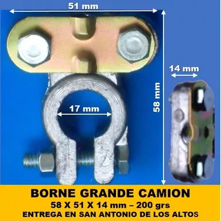 Borne Grande De Plomo Para Bateria De Camion Autobus