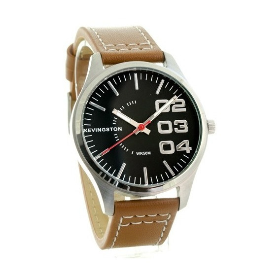 Reloj Hombre Acero Cuero Kevingston 319 320 Impacto Online