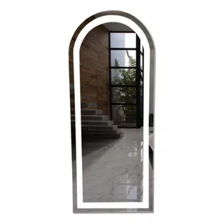 Espelho Janelinha Arco Oval Iluminado C/ Led Salão 120x50cm
