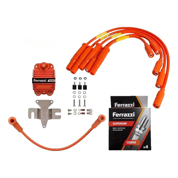 Kit Cables Bobina Bujias Ferrazzi Vw Gol 1.6 Ab9 97 A 2006