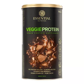 Vegan Protein Veggie 450g - Essential Nutrition Sabor Cacau