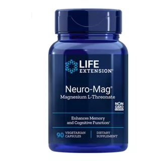 Life Extension L-treonato De Magnesio 90 Vegcaps Sfn Sabor Sin Sabor