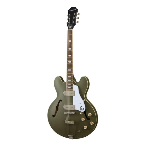 Guitarra eléctrica Epiphone Original Collection Casino Worn de arce olive drab desgastado con diapasón de laurel indio