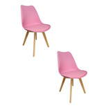 Kit 2 Cadeiras Para Sala De Jantar Saarinen Wood Espresso Wt