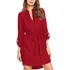 Kenoce Vestido Camisero Para Mujer Con Cuello En V Liso Liso