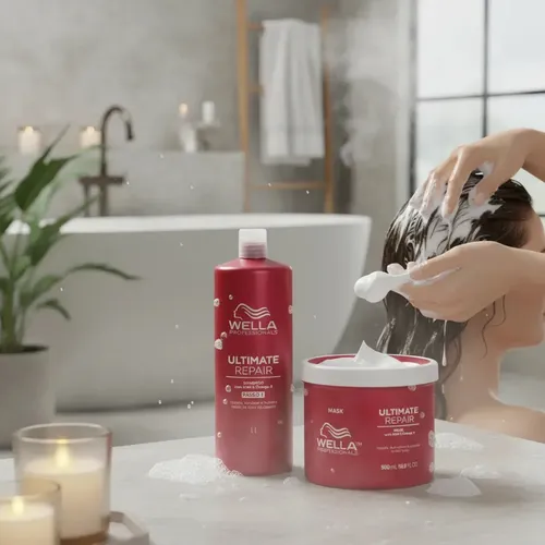 Wella Kit Ultimate Repair Shampoo 1l+ Mascara 500ml | MercadoLivre