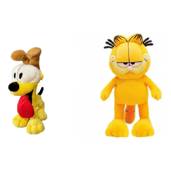 Garfield Y Odie 2 Muñecos De Peluche Suave Excelente Calidad