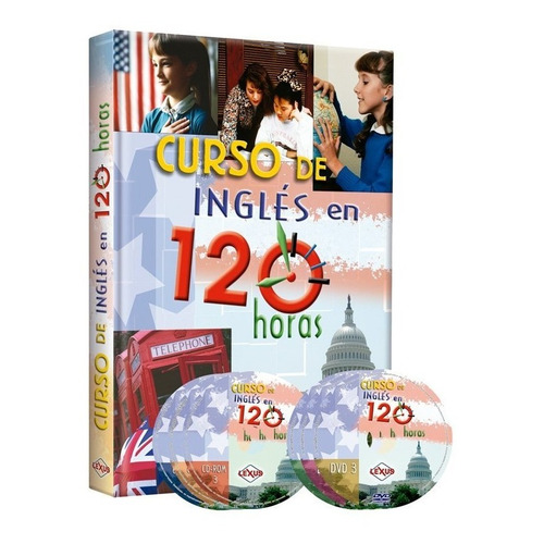 Curso De Ingles 120 Horas 3cd- 3dvd / Para Jóvenes Y Adultos