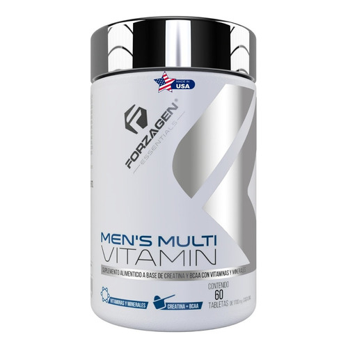 Forzagen Essentials Mens Multivitamin 60 Tabs | Vitaminas Sabor Sin sabor