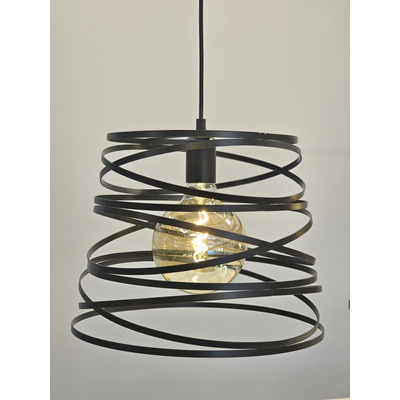 Lámparas Colgantes Modernas Twist Led Negro Cocina Lk