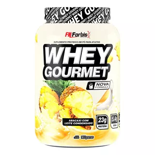Whey Protein Gourmet 900g - Fn Forbis - Proteina Sabor Abacaxi Com Leite Condensado