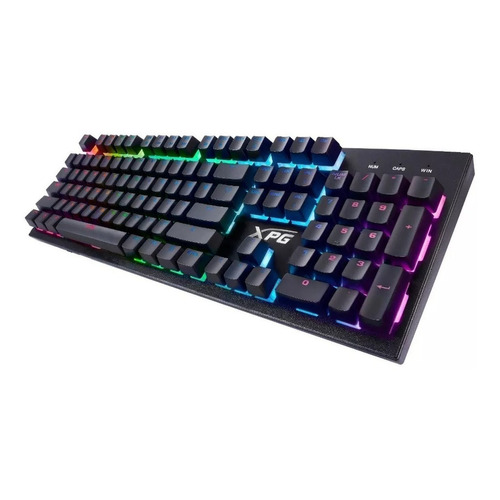 Teclado Gamer Xpg Infarex K10 Iluminación Rgb Para Elegir Color del teclado Negro Idioma Inglés