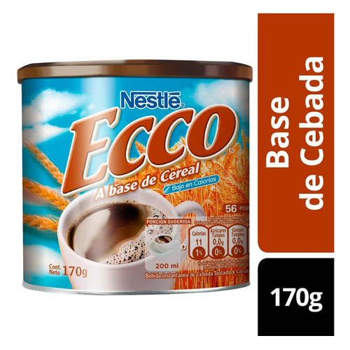 Café Instantáneo Ecco 100% Cereal Lata 170 G