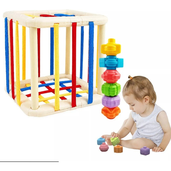 Juego Didáctico Cubo Sensorial Bebé Estimulación Temprana