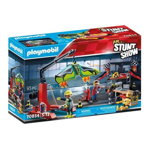 Figura Armable Playmobil Air Stuntshow Estación De Servicio 85