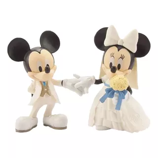  Mickey Mouse E Minnie 11 Cm Noivinhos  Bolo De Casamento  