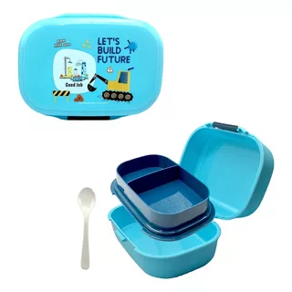 Lonchera Infantil Lunch Box2 Compartimientos Con Una Cuchara