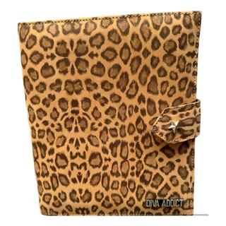 Agenda Cuero Iman Animal Print Con Repuesto - Diva Addict