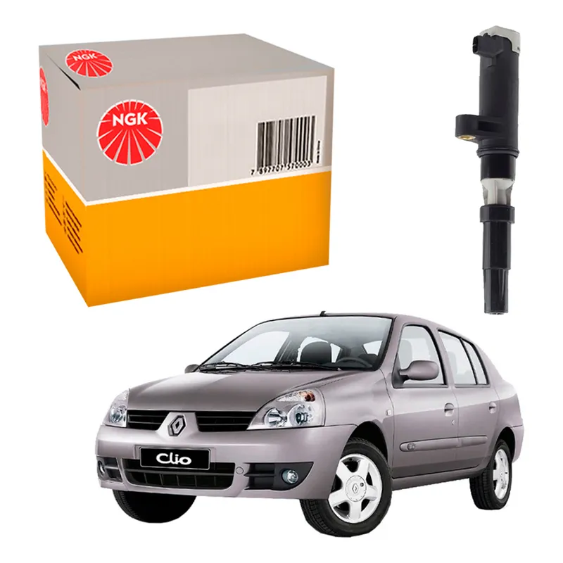 1 Bobina Ignição Ngk Clio Sedan 1.6 16v K4m 2003 A 2009