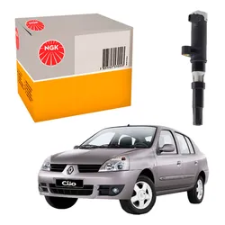  1 Bobina Ignição Ngk Clio Sedan 1.6 16v K4m 2003 A 2009