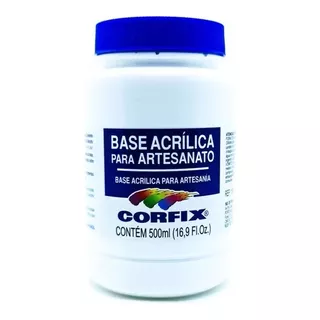 2x Base Acrilica Basecril Artesanato 500ml Corfix *super*pre