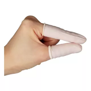 Guantes De Dedos Látex Veterinaria Electrónica Manicura X100