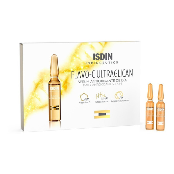 Isdin Isdinceutics Flavo C Ultraglican X 10 Ampollas De Día