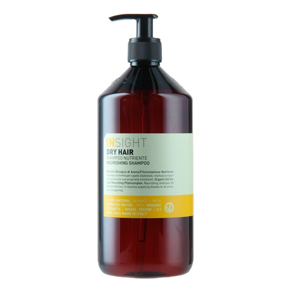  Insight Shampoo formulado para cabellos secos, restaura la elasticidad y el brillo.
