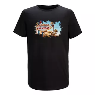 Remera Algodon Las Vegas Nevada- Varios Colores