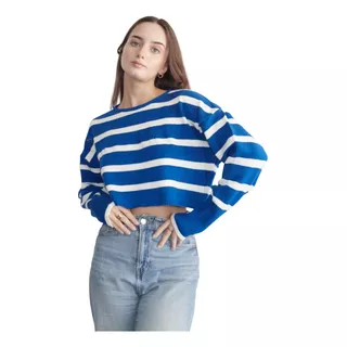 Sweater Nano Corto Rayado De Bremer #sw2416