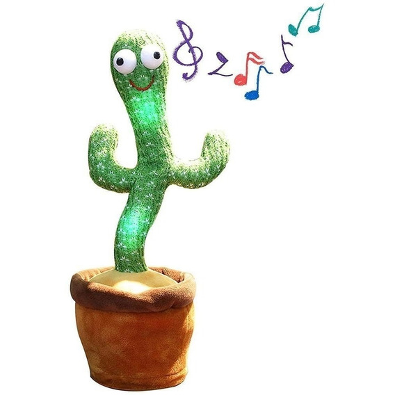 Los cactus de peluche que bailan y hablan tocan música, repiten y hablan