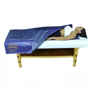 Manta Térmica Massagens Linfáticas - Cobre Todo Corpo Cor Azul 110v/220v