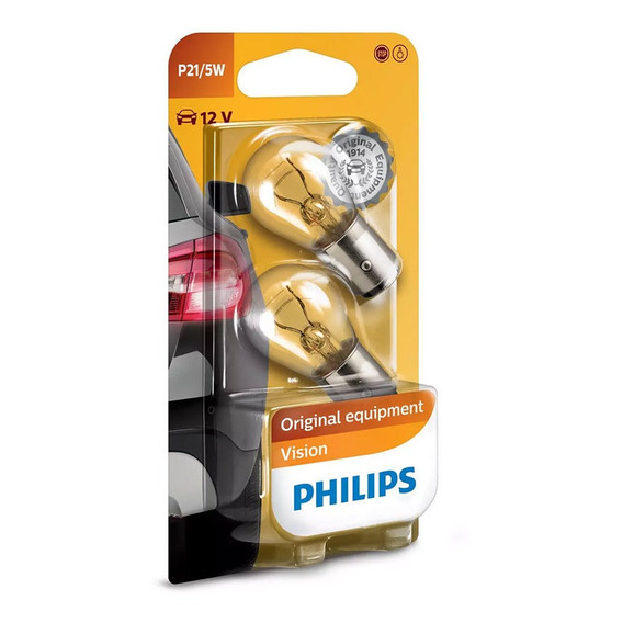 Lamparas Philips P21/5w Bay15d Pata Despareja Blister X2