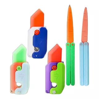 5pcs Cuchillo Juguete Zanahoria, Incluye 2 Modelos Luminosos