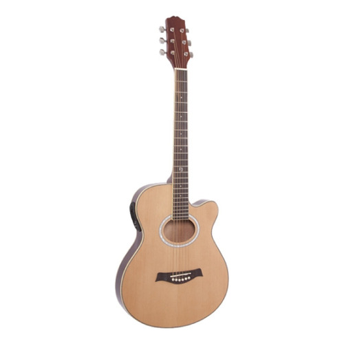 Guitarra Electroacústica Memphis A95SCET para diestros natural palo de rosa