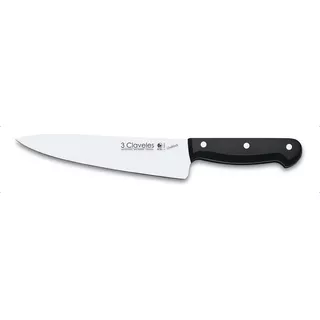 Cuchillo 3 Claveles Cocinero 20 Cm Uniblock Acero (1159) Color Negro