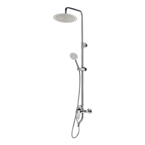 Regadera de baño ducha columna exterior monocrontol torre cromada teleducha femmto