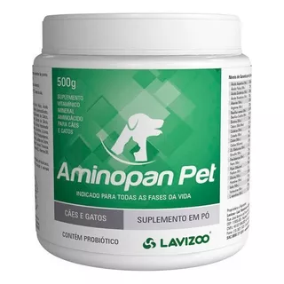 Aminopan Pet Cães E Gatos 500g Suplemento Vitaminas- Lavizoo