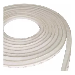 Vedação Janelas Portas Contra Vento 5x7mm 5 Metros Cor Branco