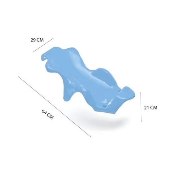 Asiento Adaptador Para Bañera Infantil Bebes Colombraro Color Blanco con Azul