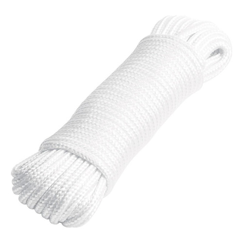 Piola De Poliéster Diamante 4 Mm X 15 M Blanca, Fiero 48392 Color Blanco