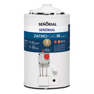 Termotanque Multigas Señorial Zafiro Tsz-30 Blanco 30 L