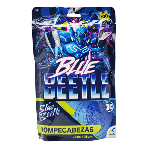 Dc Blue Beetle Rompecabezas De Bolsa 100pz 28x38cm Novelty