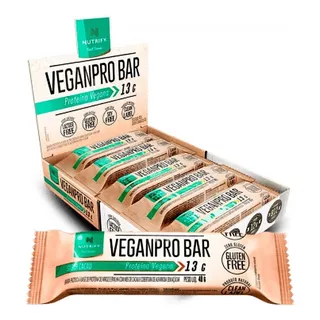 Veganpro Bar 40g Cacau Cx C/ 10und Nutrify