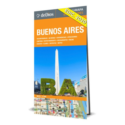 Guía Mapa De Buenos Aires. De Dios Guías De Viaje.