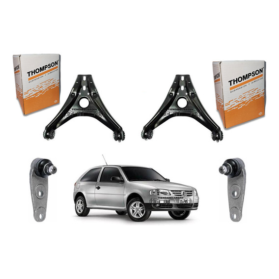 Kit X2 Parrillas Suspension C/rotulas Gol D/hidraulica