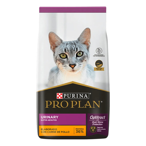 Pro Plan OptiTract Urinary alimento para gato adulto sabor pollo y arroz en bolsa de 7.5kg